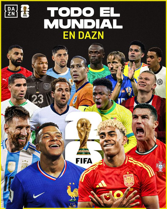 SeleccionRojita's tweet image. 📺De los 104 partidos del Mundial 2026.

DAZN - 104 (71 en exclusiva)
RTVE - 33 en abierto

RTVE dará:
Todos los de 🇪🇸
Partido inaugural
Un partido al día de la fase de grupos*
Un partido al día de los 1/16, 1/8 y 1/4*
Las 2 semis
3º y 4º puesto
Final

*Los + importantes dicen.
