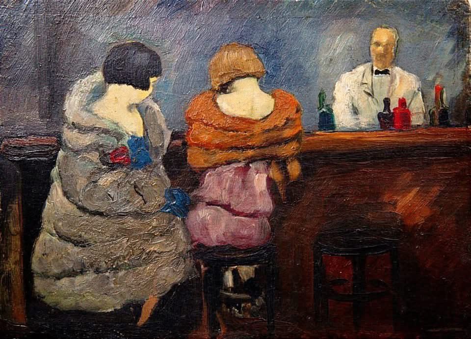 Auguste Chabaud 
Au bar