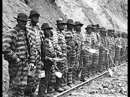 KaNuri's tweet photo. I keep hearing the Chinese built the US railroads but that's a new concept to me because as a child growing up in the 70s and 80s, I was taught railroads were built by Black American men who were on a chain gang or in prison aka slavery by another name.. 

These were the images I saw in my history books! Only recently the narrative switch to Chinese immigrants being solely responsible for the US railroads infrastructure... Don't erase #BlackHistory2026