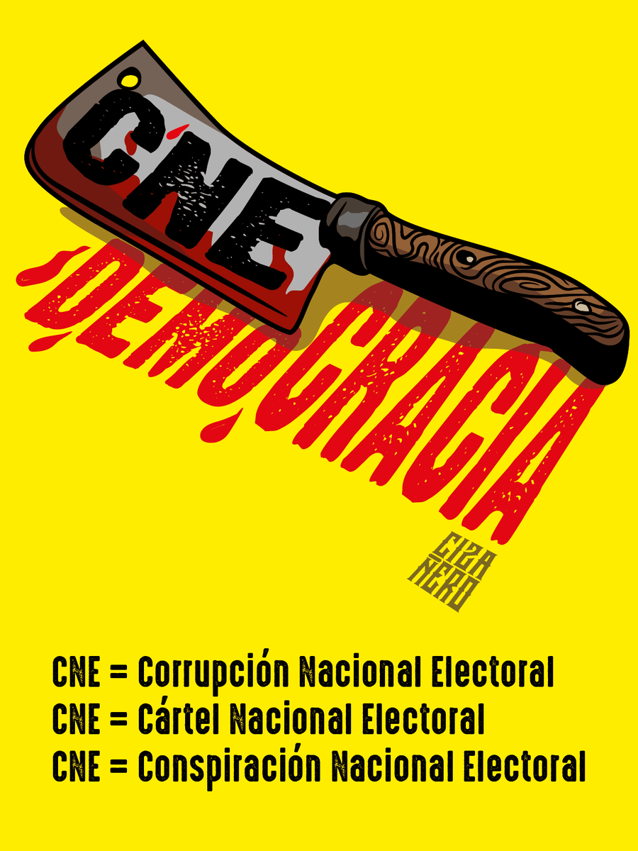Cizanaparatodos's tweet photo. CNE = Corrupción Nacional Electoral https://t.co/Xudh0xLk4p