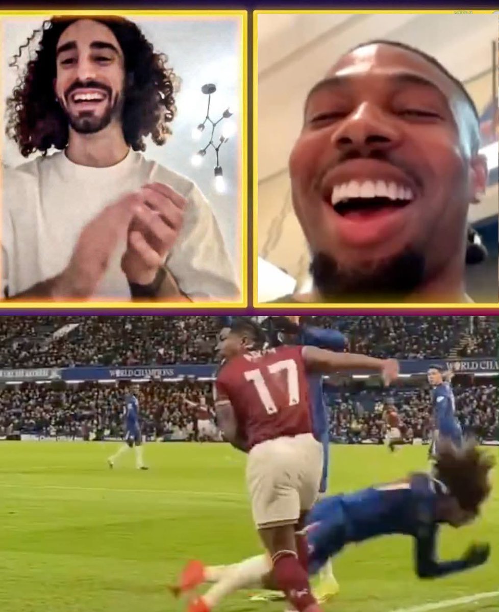 🚨 Adama Traoré a fait une grosse surprise à Marc Cucurella dans une émission espagnole, quelques jours après leur énorme accrochage lors de Chelsea-West Ham 😂

Cucurella a d'abord lâché : « Ça arrive ces trucs-là. Pas de souci de mon côté. Par contre, si je croise Traoré dans