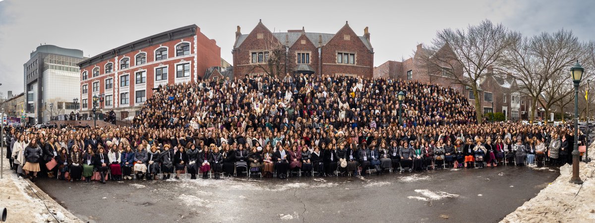 In a powerful public display of Jewish pride, Shluchos: Jewish women leaders stand in front of Chabad Headquarters, representing 111 countries and over 6,000 communities, sending a message of strength and reassurance, inspiring Jews worldwide to stand proud and unfazed.