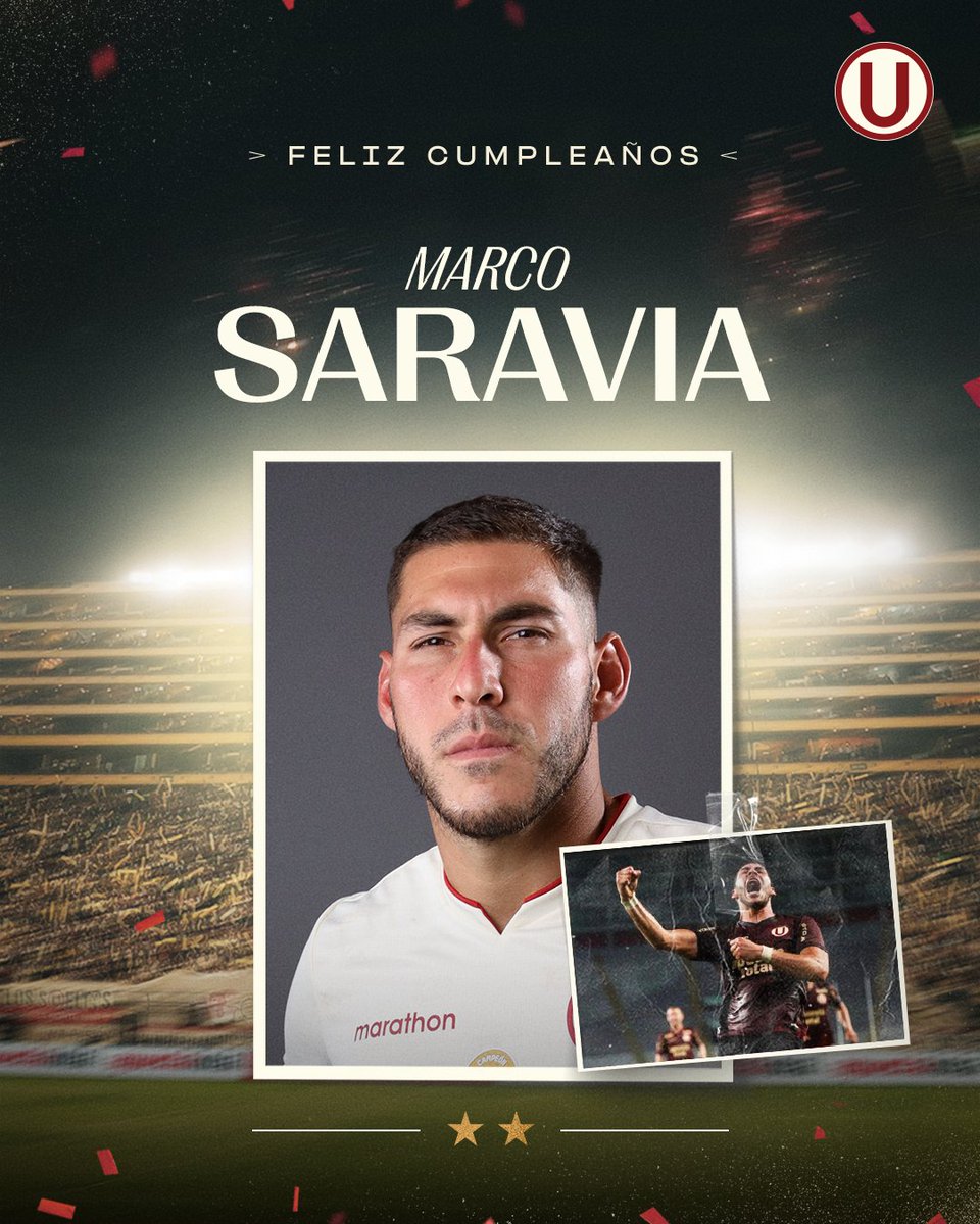 ¡𝗙𝗲𝗹𝗶𝘇 𝗱𝗶́𝗮, «𝗙𝗮𝗿𝗮𝗼́𝗻»! ⚽️🎂🛡️

Hoy está de cumpleaños Marco Saravia Antinori, defensa que ganó dos títulos nacionales con la Ⓤ.

🏆 2023 y 2024