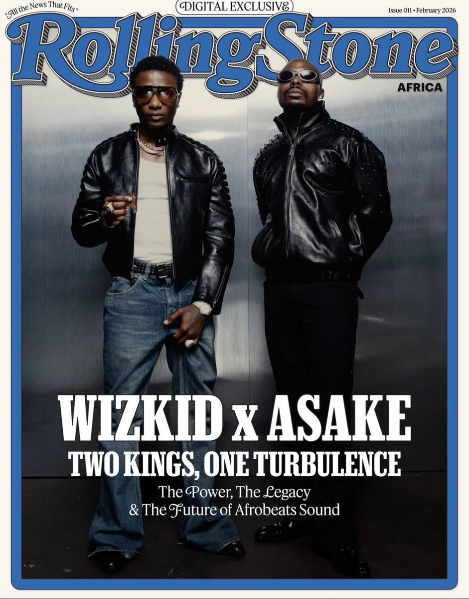 hypetribeng's tweet image. Wizkid &amp;amp; Asake for Rolling Stone Africa 📸
