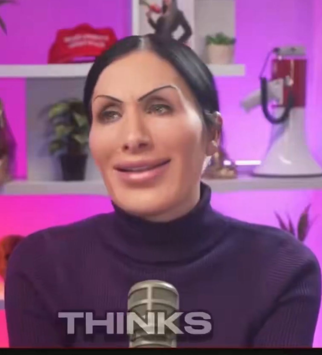 She looks like when a 5 year old is mad at you and draws you