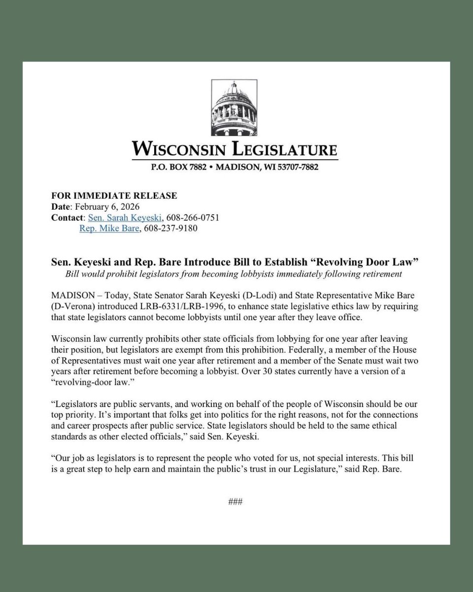 State Representative Mike Bare tweet media