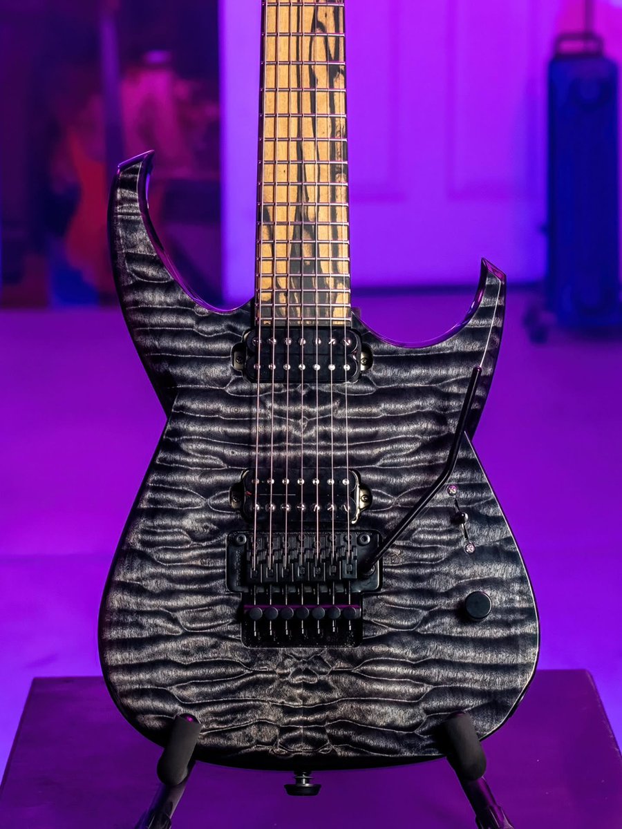 FloydRoseTrem's tweet photo. FLOYD ROSE FRIDAY! Thank you @reichardtguitars for the tag! Check out this sweet 7 String purple quilt top Hades 2.0 with Floyd Rose tremolo! 🎸 Have a great weekend everyone!
#floydrosefriday #floydrosetremolo #floydrose #7stringguitar https://t.co/Arf8b4rVbt