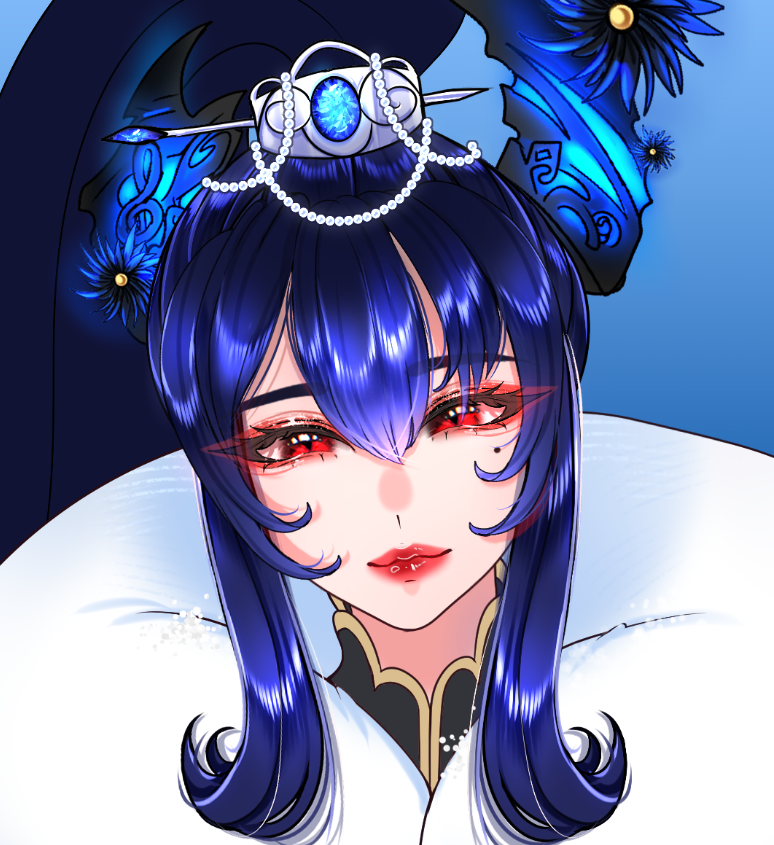 I draw Nerissa in Asian clothes hehe.
I like to draw characters like this.🌹
#RavenCrafts #hololive