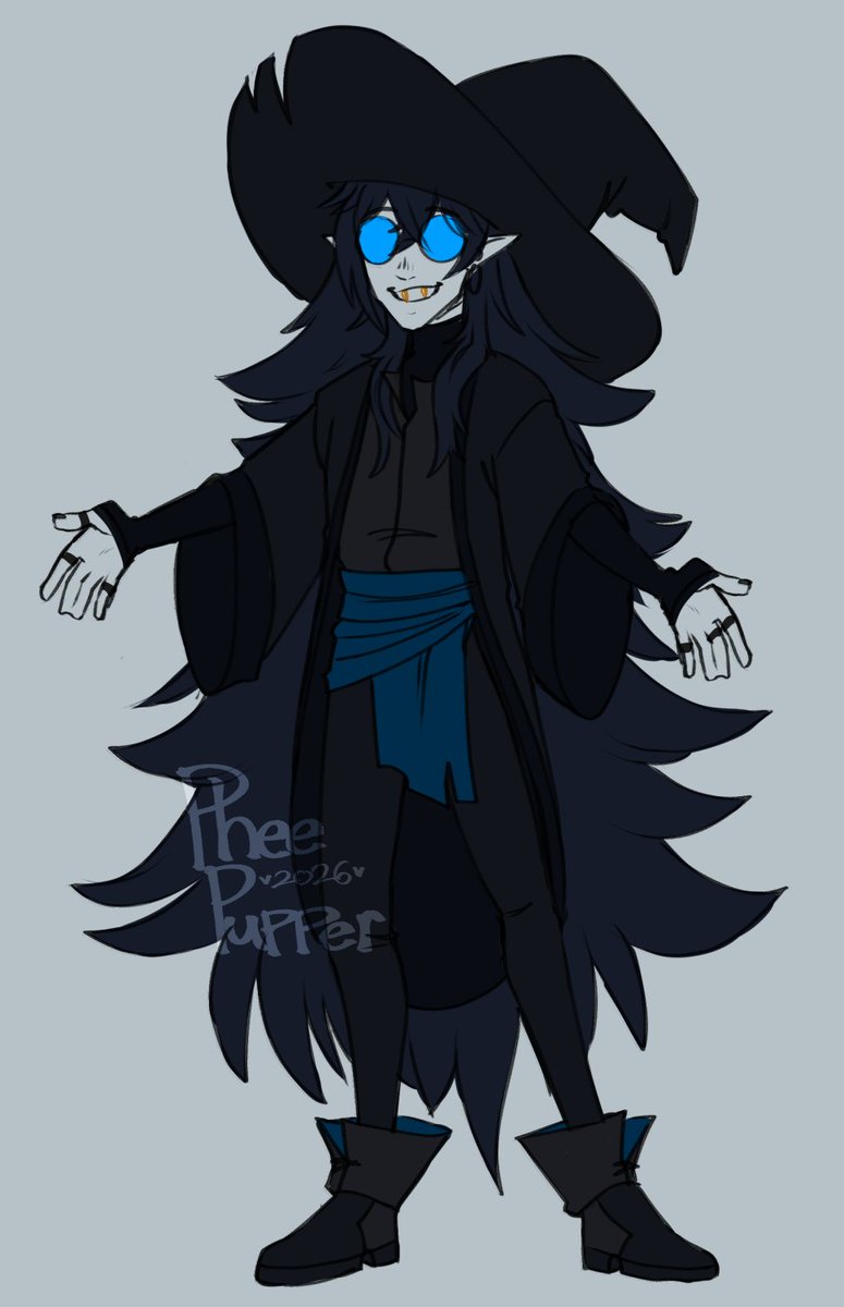 PheePupper's tweet photo. need to post more art cries, but new character for an upcoming DnD game! His name is Alsandair and he's a grave cleric, this short king can fit so much guilt inside him #pupperdoodles #dndart #dndocs https://t.co/Ba7x9JE2hB