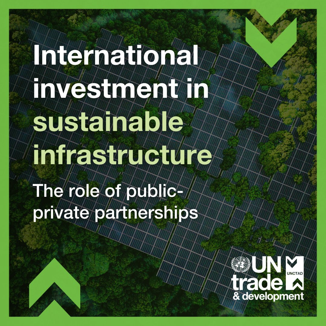 UNCTADinAfrica's tweet photo. Many economically vulnerable nations face a $4.3T annual #SDG financing gap, mostly in infrastructure, with renewables alone requiring $2.2T yearly.

Read @UNCTAD’s full report to learn how private capital can support SDG‑aligned infrastructure.

▶️ https://t.co/FEXvhyBKO9

#SDGs https://t.co/zIgFOLlCOB