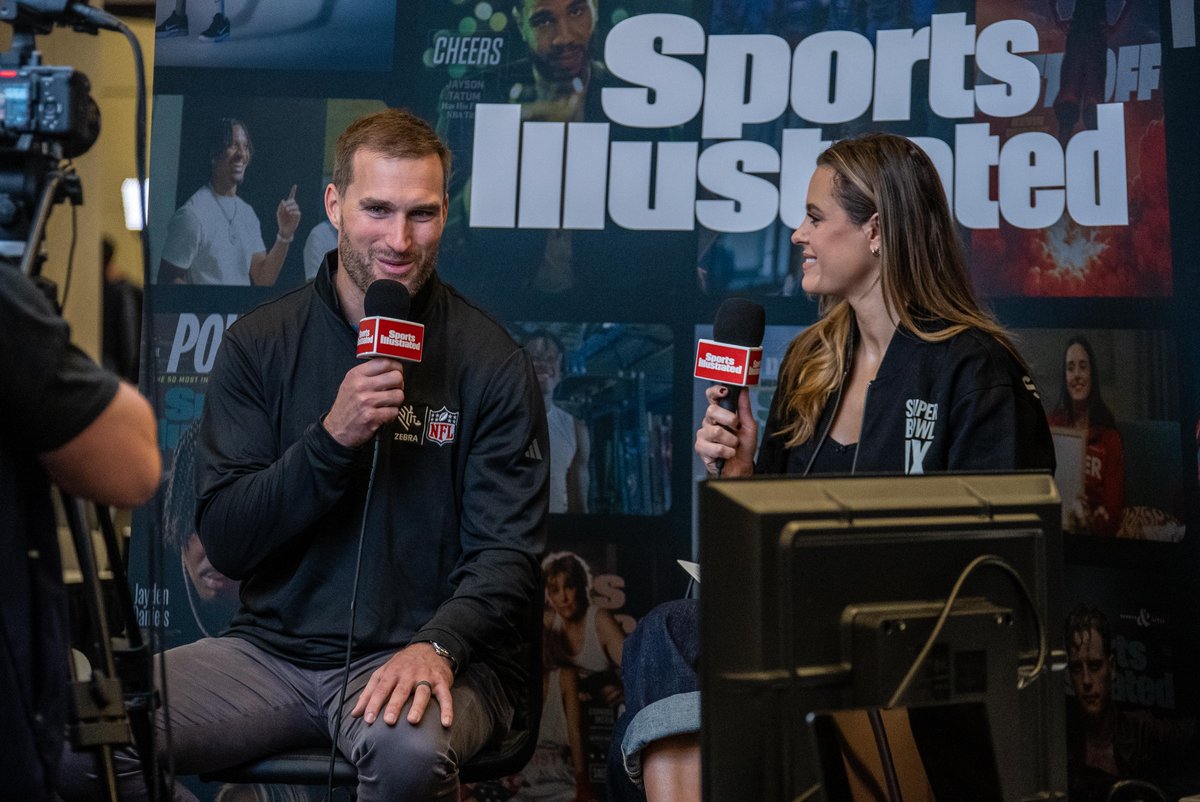ZebraTechnology's tweet photo. A big thanks to @SInow and @Claudette_MP for having @AtlantaFalcons QB Kirk Cousins (@KirkCousins8) on the show ahead of #SuperBowlLX. https://t.co/Quq8Wl48Lv