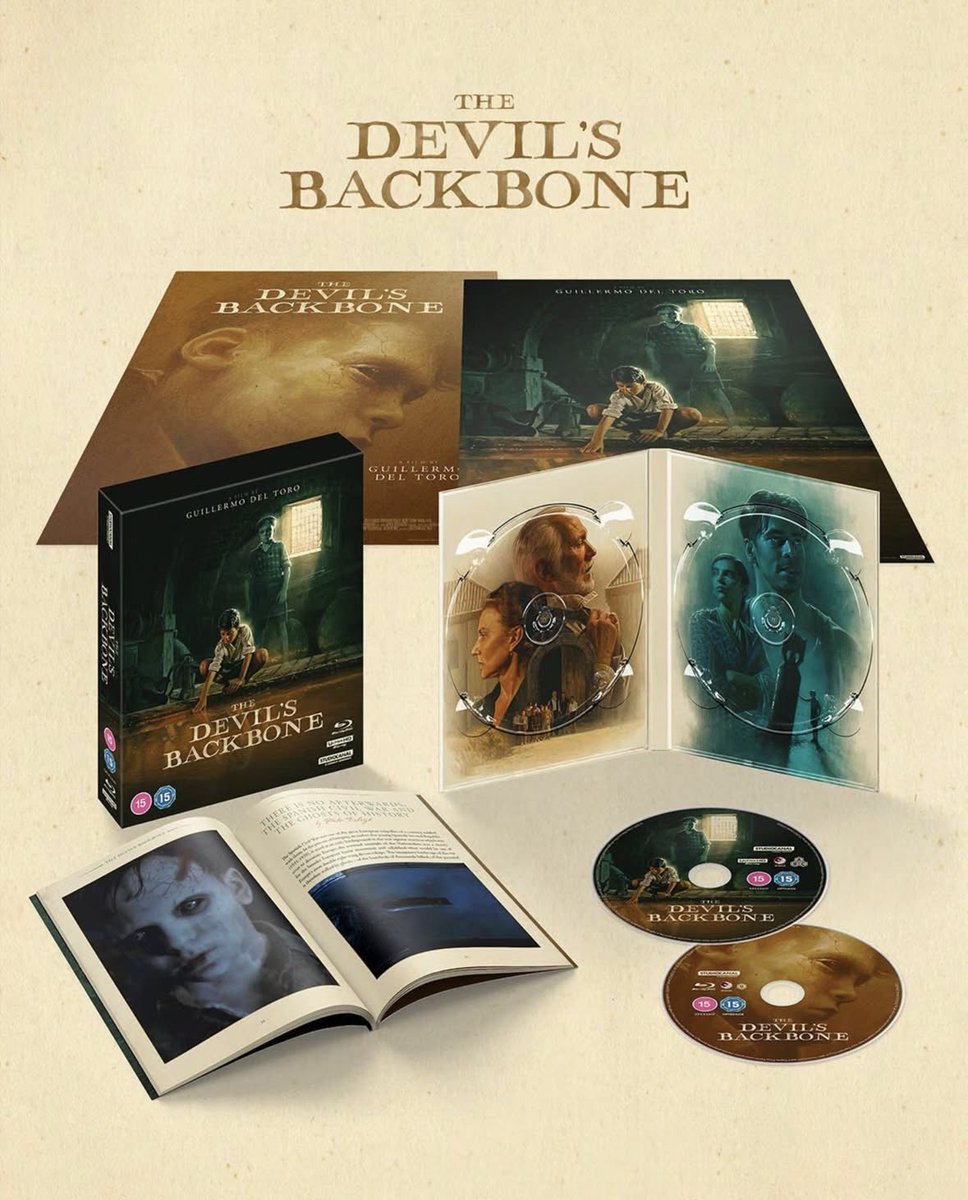 gdeo's tweet photo. This April @StudiocanalUK releases an all new 4K Collector’s Edition of @RealGDT ‘s THE DEVIL’S BACKBONE with artwork by @krishnashenoi  #GuillermodelToro #TheDevilsBackbone #KrishnaShenoi https://t.co/T73YX8LyNK
