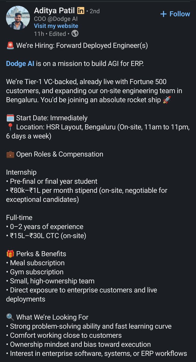 At what point does salary stop compensating for time?

12 hours/day, 6 days/week for ₹15–30L CTC.