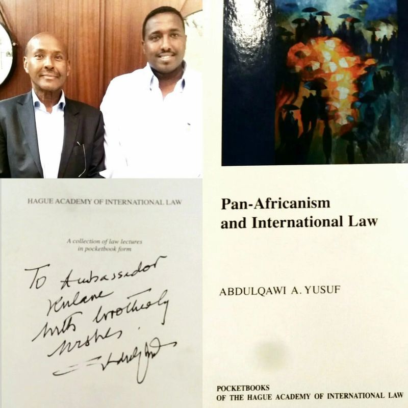Eight years ago,  
a moment that still travels with me.  

I received one of the most meaningful gifts of my professional life from Abdulqawi A. Yusuf, then Vice-President of the International Court of Justice and later its President. He presented and signed his book