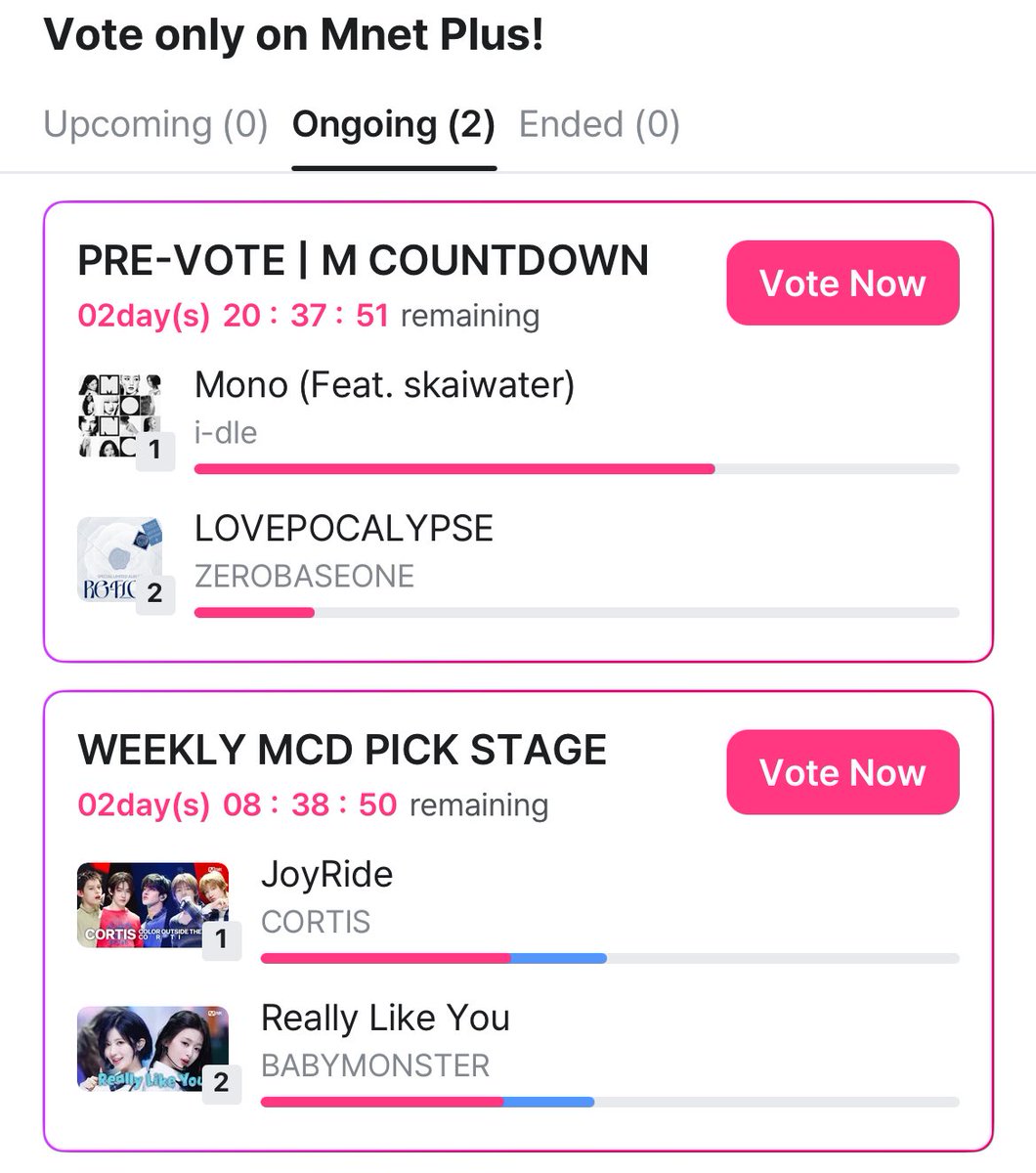 UNTM VOTES🌼 | WTS VOTE PRODUCE 101 SHINSEKAI tweet media