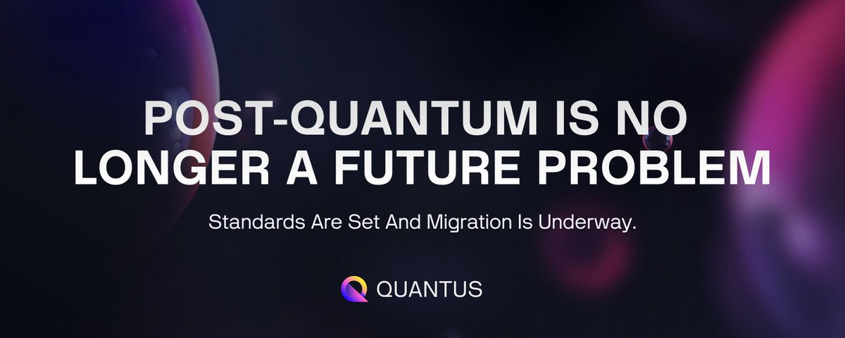 Timthadon01's tweet photo. Crypto was built on math.
Quantum computing is about to change the rules of that math.

That’s why the idea of quantum isn’t just interesting for crypto, it’s disruptive. And it’s exactly the problem Quantus Network is paying attention to.

Here’s the simple truth 👇

Most of today’s blockchains rely on cryptography that assumes computers will always be “slow enough.” Classical computers need ridiculous amounts of time to break private keys or signatures, so the system feels safe.

Quantum computers don’t play by those rules.

Once quantum machines mature, the same security that protects wallets, transactions, and identities could be cracked far faster than most people expect. That’s not a bug in crypto, it’s a shift in computing power. And ignoring it doesn’t make it go away.

This is where Quantum breaks crypto as we know it.

Not by attacking blockchains directly, but by outgrowing the assumptions they were built on.

Quantus Network is built around that reality. Instead of pretending quantum threats are “years away,” it treats them as something to design against now. The focus isn’t hype or buzzwords, it’s future-proofing.

What makes this important is timing.

Crypto adoption is accelerating. More value, more identity, more real-world assets are moving on-chain. At the same time, quantum research is advancing quietly in the background. When those two curves meet, networks that didn’t prepare will scramble.

Networks that did will already be standing.

@QuantusNetwork is positioning itself in that gap, where crypto needs to evolve before it’s forced to. Stronger cryptographic thinking. Smarter assumptions. Infrastructure that doesn’t collapse the moment computing power jumps.

This isn’t about fear.
It’s about realism.

Every major tech shift breaks the previous one.
Quantum doesn’t kill crypto, it forces crypto to grow up.

And the networks thinking about that today are the ones most likely to survive tomorrow.