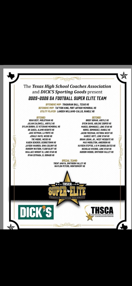 NicoViveros24's tweet photo. Super elite team ✅
1st Team all state ✅ https://t.co/3ihyGo5wg2