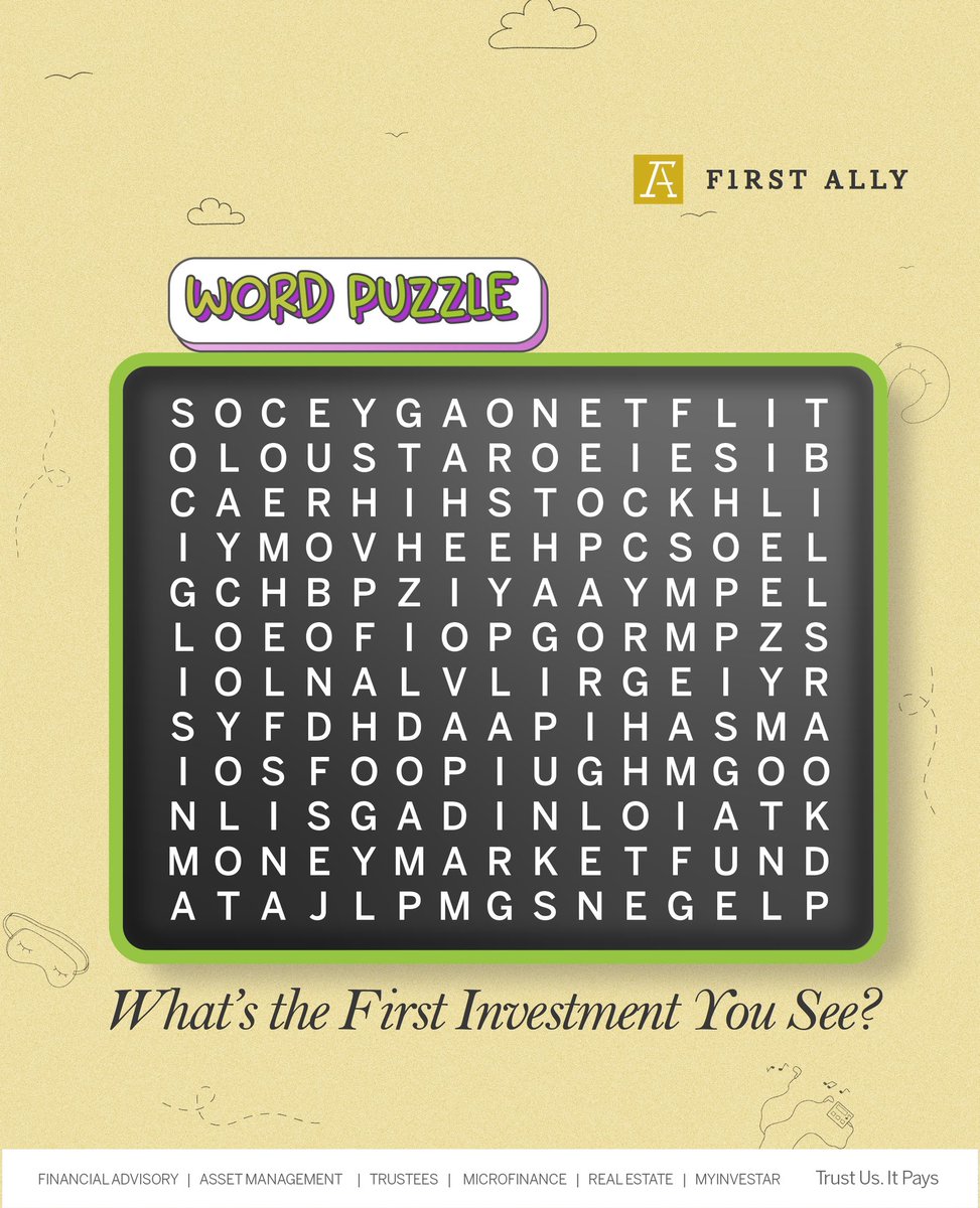 myinvestar's tweet image. Mention the investment you spotted? Your answer might just reveal your true investor personality! Drop your answer in the comment section below.​

#FirstAlly #AssetManagement #Friday #Weekend #InvestmentPuzzle #MoneyMatters #InvestorPersonality #SmartInvesting #FinancialGoals