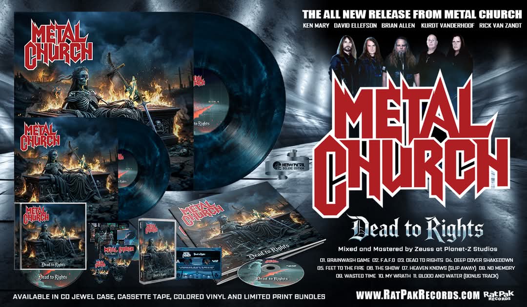 Hoy viernes se anunció el nuevo disco de METAL CHURCH desde la página de Facebook oficial del grupo, y a través también del Facebook del sello discográfico Reaper Entertainment.