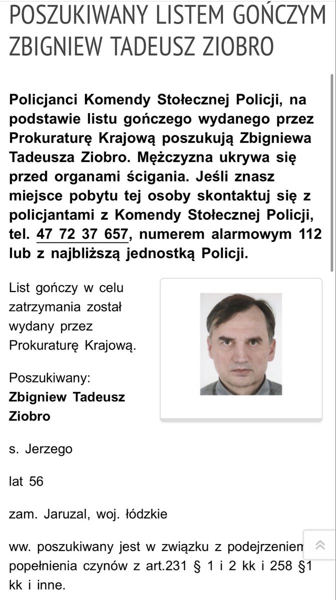 Zbigniew Ziobro 2016 rok: „Uczciwi nie muszą się bać” 
Zbigniew Ziobro 2026 rok 👇