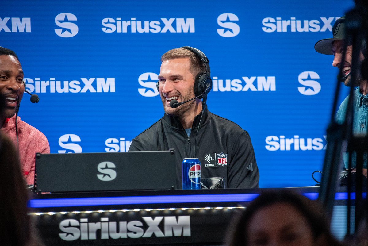 ZebraTechnology's tweet photo. As #SuperBowlLX kicks off on Sunday, @AtlantaFalcons QB Kirk Cousins (@KirkCousins8) met with @SiriusXMNFL to talk about how our player tracking technology is revolutionizing the game of football. https://t.co/J4cULmCttD