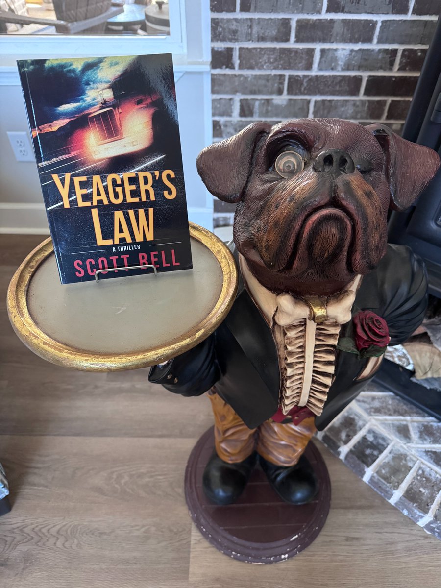 RealTWDavis's tweet photo. Book Mail: Hudson has a new book by Scott Bell, Yeager's Law. Stay tuned for a Book and a Beer episode. #bookmailisthebestmail #bookandabeer #bookstagram #bookstoread #booktok @redadeptpublishing @sbell021 @lismalonemedia https://t.co/sdaItiYeKV