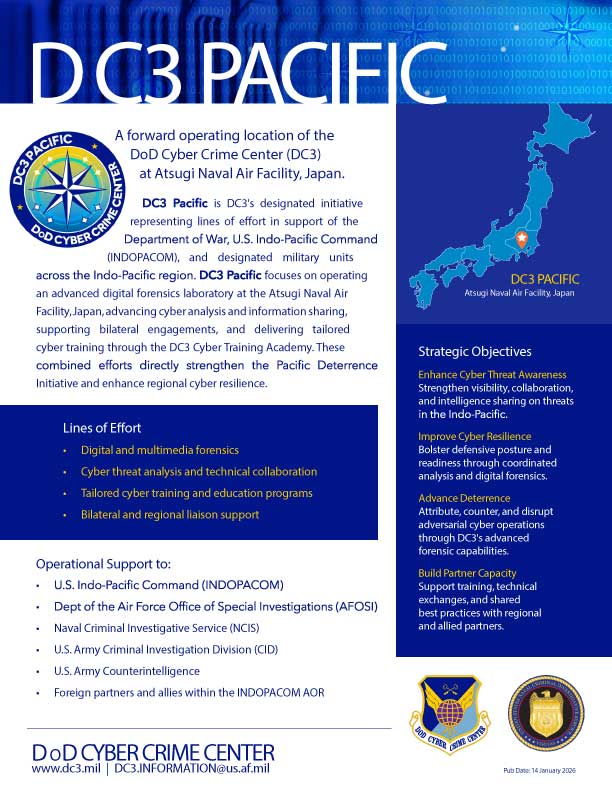 DoD Cyber Crime Center (DC3) tweet media