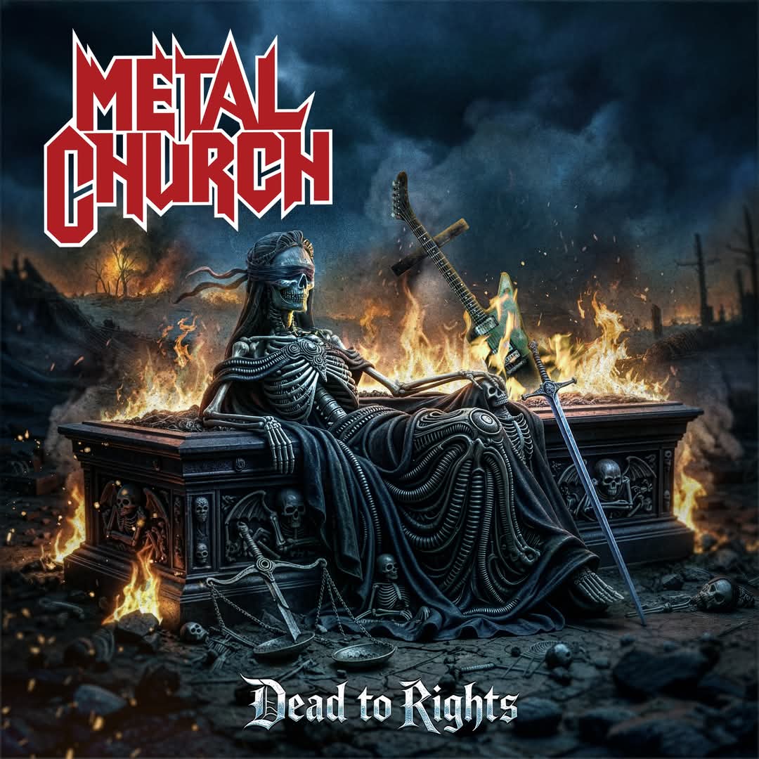 METAL CHURCH "Dead To Rights" para el 10 de abril del 2026 (Rat Pak Records / Reaper Entertainment). No me convence la portada, parece sacada de la IA.