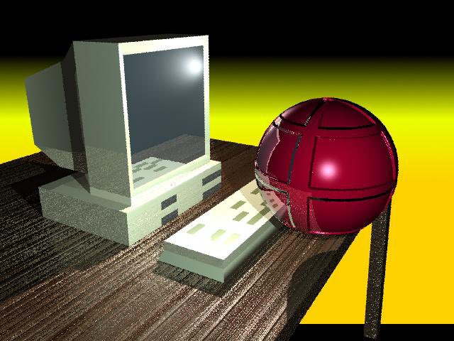 Sphere playing on the computer