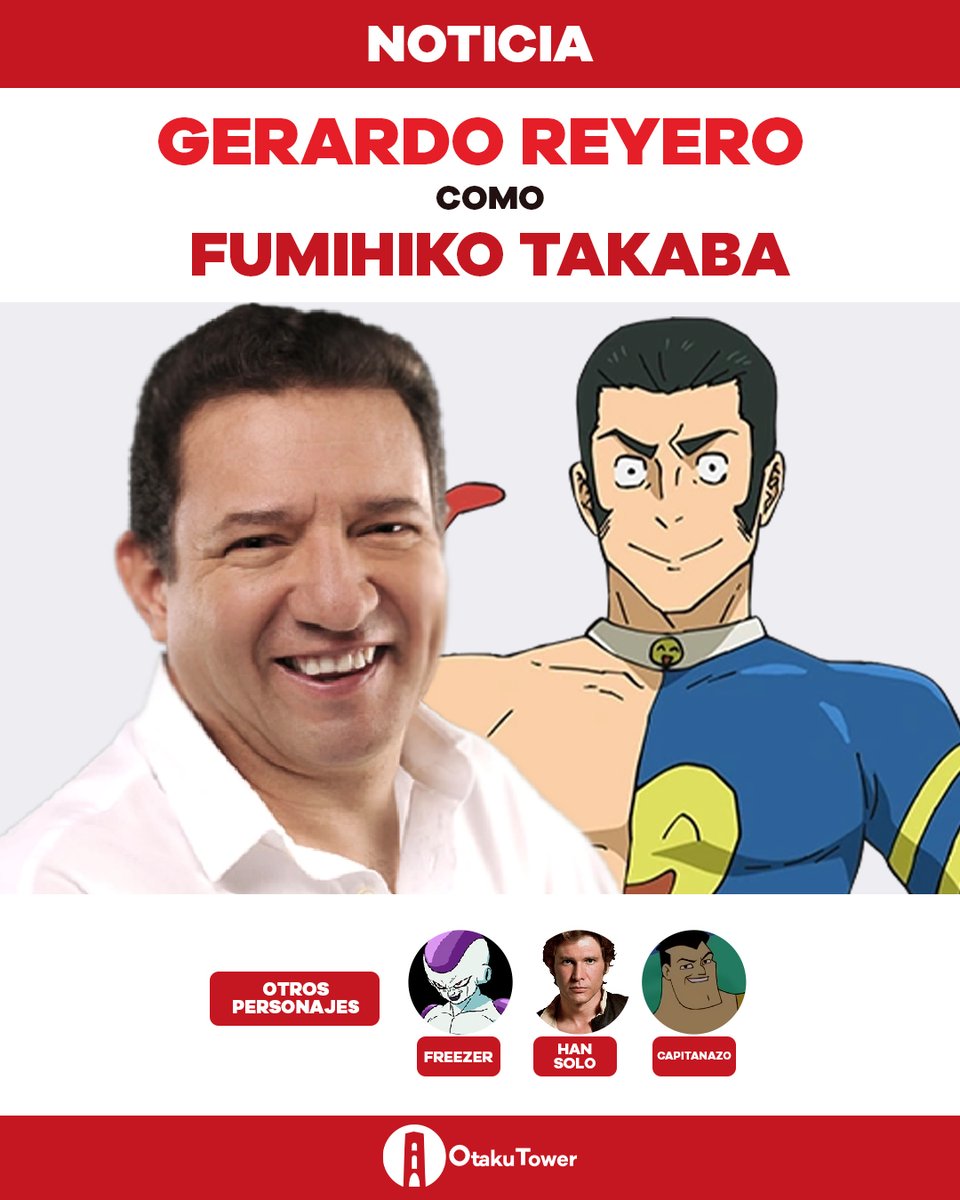 🗞️ News: El actor <a href="/GerardoReyero/">Gerardo Reyero Muñoz</a> interpreta a Fumihiko Takaba en el doblaje latino de la tercera temporada de Jujutsu Kaisen.
🎴 #anime #JujutsuKaisen #GerardoReyero  #doblajelatino #Noticias 🎴
