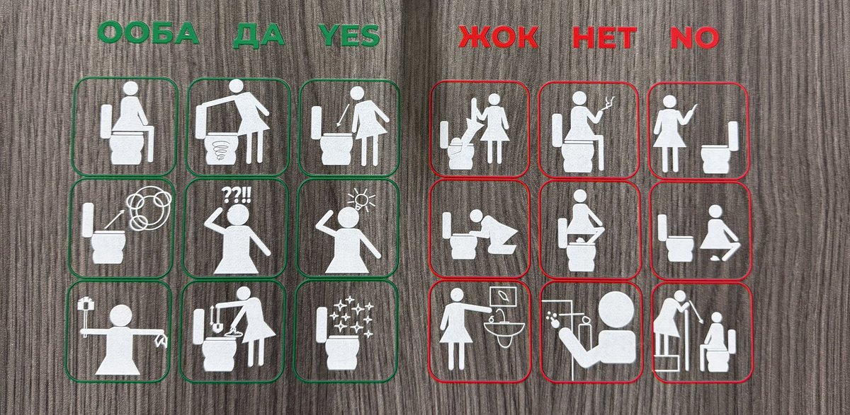 Вефа решили на основе своего опыта разработать памятку и учесть все, что происходило у них в уборной 🤣