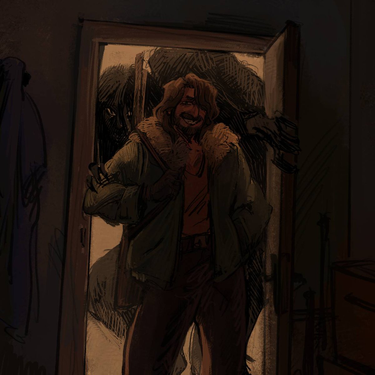 yoni_puddle's tweet photo. We have some sort of maniac/mystical horror au now 🙃
#oc #kcdoc https://t.co/fPaoSZn9dd
