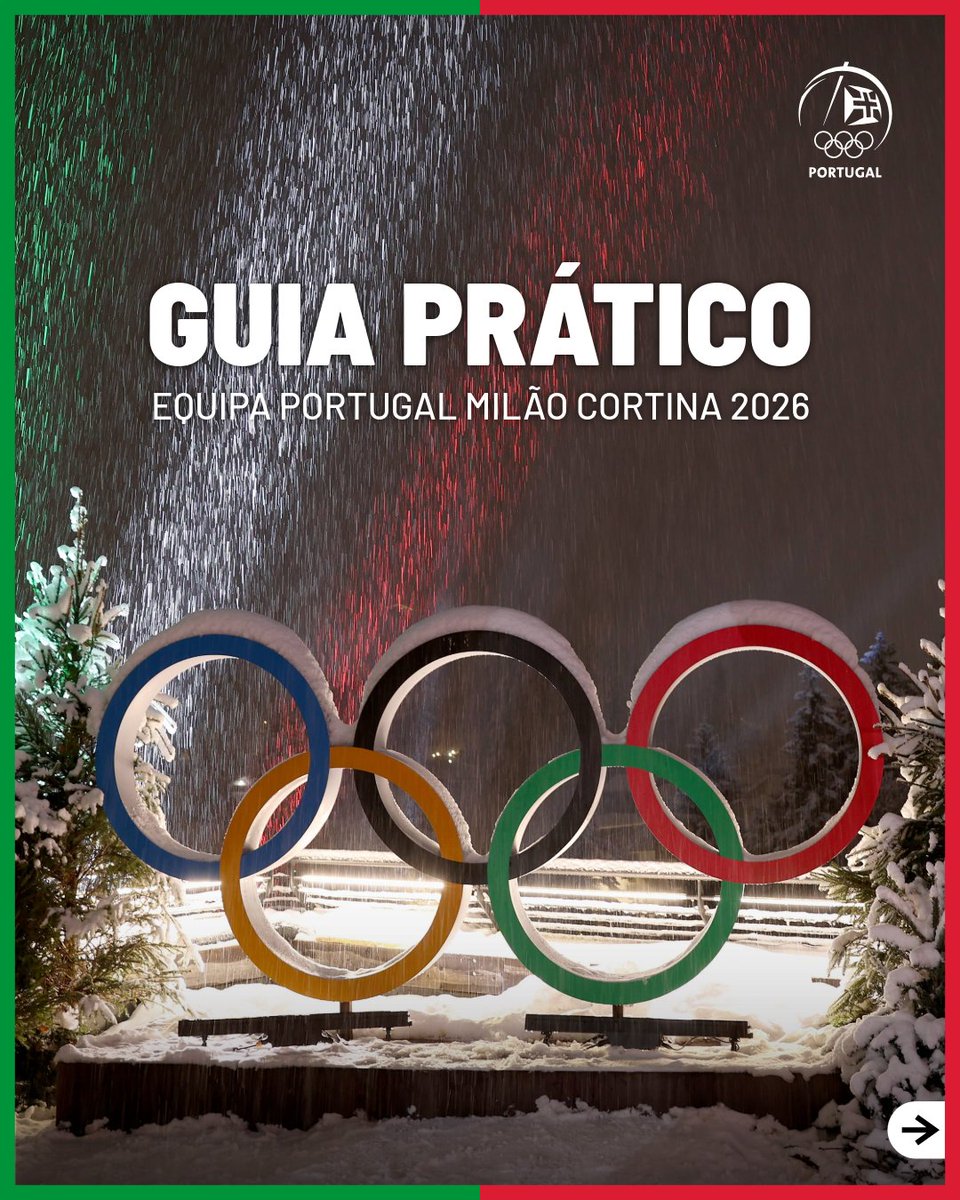 COPPORTUGAL's tweet image. Tudo o que precisas de saber 👀

Prepara-te para seguir a Equipa Portugal Milão Cortina 2026 com este Guia 🇵🇹❄️

#COPortugal #EquipaPortugal #MilanoCortina2026