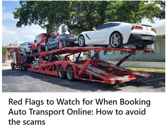 CarTransportGuy's tweet photo. Verifying FMCSA credentials is one of the best ways to avoid auto transport scams.
#AutoTransport #AvoidScams #CarShippingTips
π https://t.co/nxhp6QhfBi https://t.co/guWK0MakJH