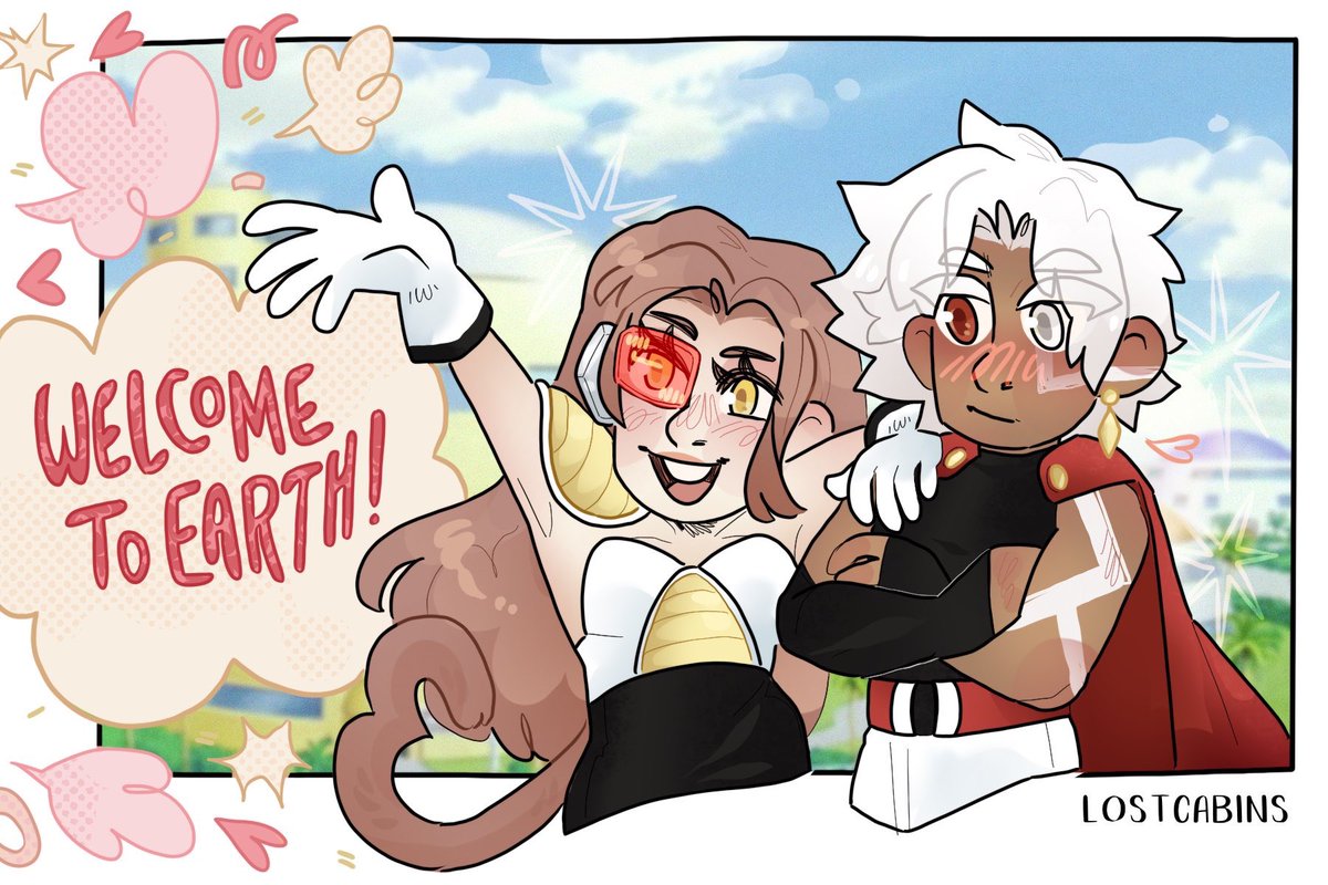 Wuhvs's tweet photo. @lostcabins  drew my dragon ball characters and I’m literally so happy 🥹🥹🥹 please go commission her!!! https://t.co/Nx0menNCUu