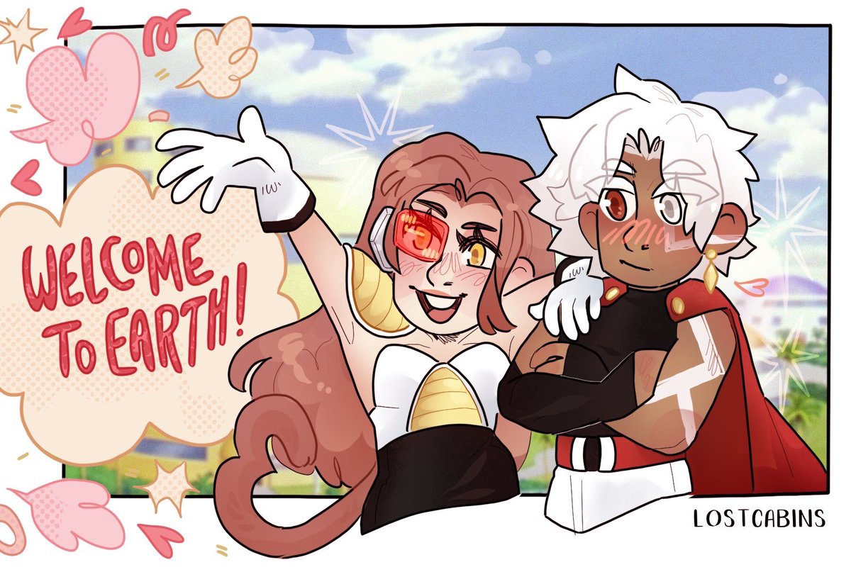 Wuhvs's tweet photo. @lostcabins  drew my dragon ball characters and I’m literally so happy 🥹🥹🥹 please go commission her!!! https://t.co/Nx0menNCUu