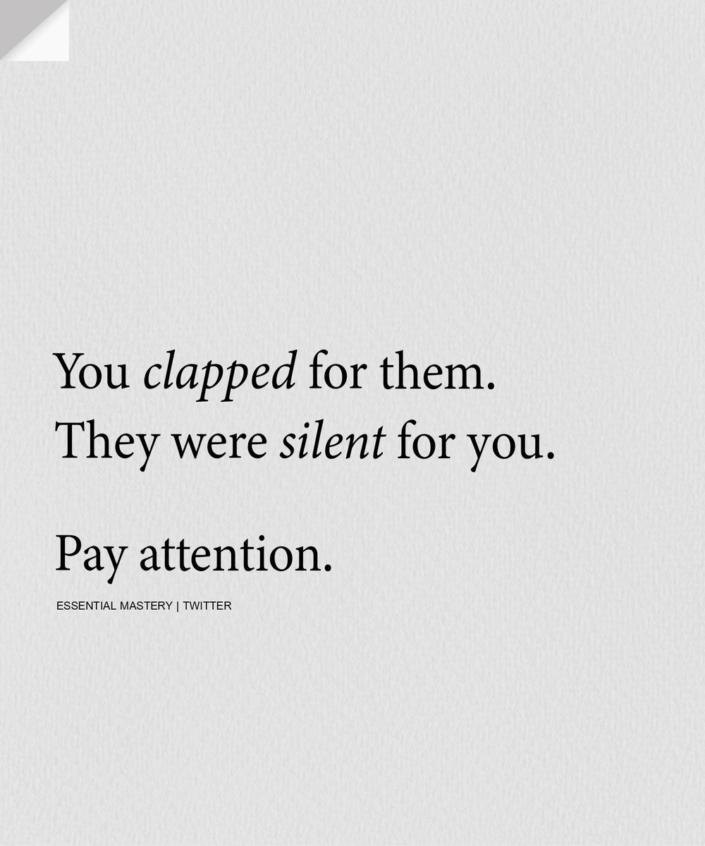 pay attention.