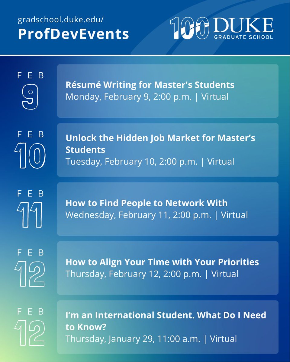 Duke Graduate School tweet media