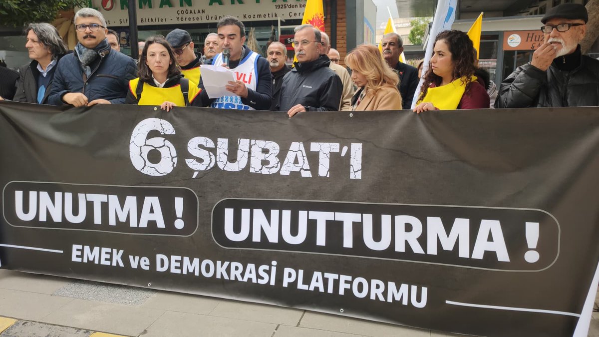 6 Şubat depremi ile ilgili basın açıklaması yaptık.