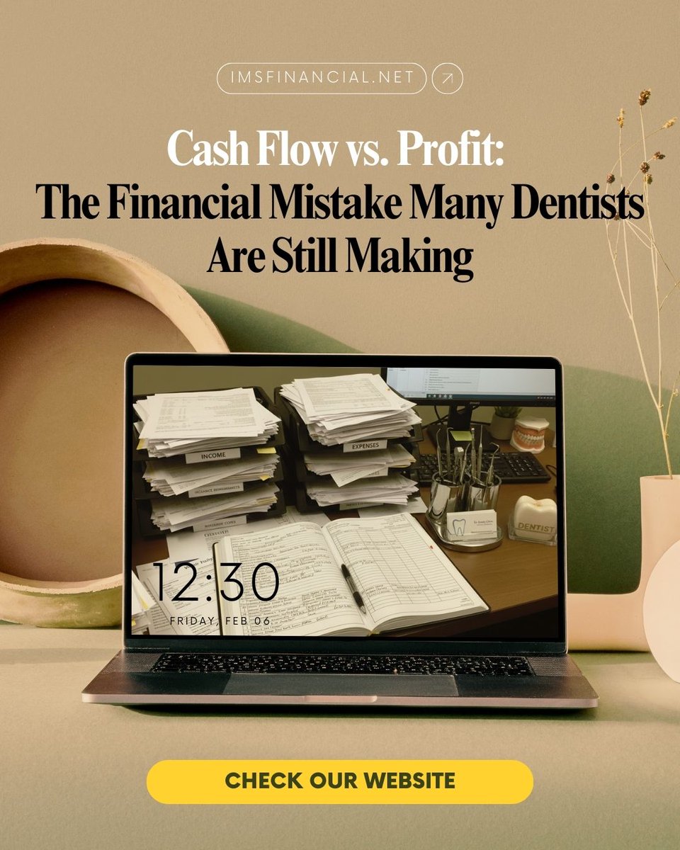 Profitable doesn't always mean healthy.

Cash flow vs profit is one of the biggest financial mistakes dentists still make. Here’s how to fix it 👇

🔗 imsfinancial.net/cash-flow-vs-p…

#Dentistry #DentalFinance #CashFlow #blog #Dentists #Profit