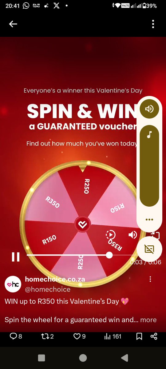 Zakes34378533's tweet photo. @homechoice #ForTheHomeYouLove
#homechoice
#ValentinesDay #Voucher https://t.co/Er5OBnDY1H
