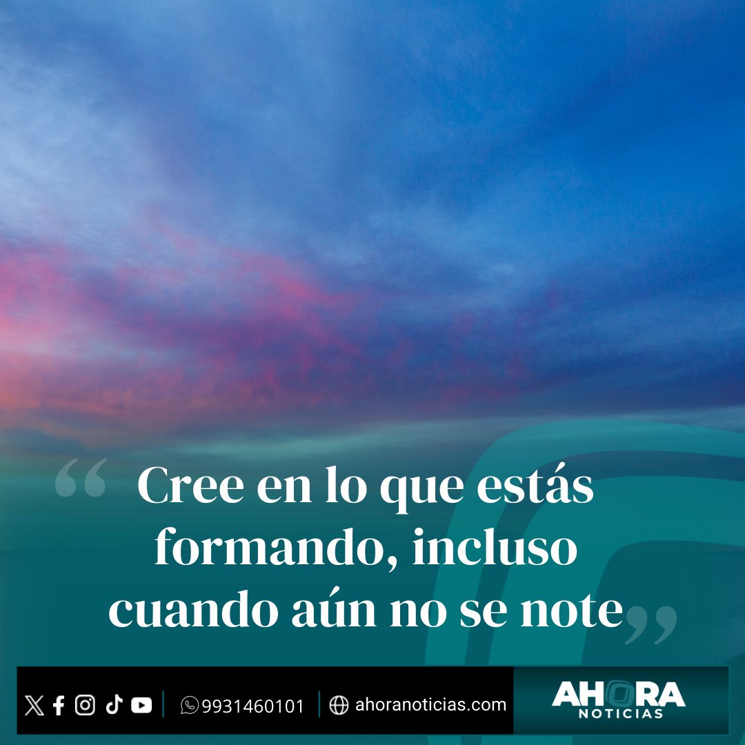 AhoraTabasco's tweet photo. 🌞☕ ¡Buenos días! Deseamos que tengas un excelente #Lunes.

 Y recuerda... ¡el proceso no te define, pero sí los resultados🥰 https://t.co/3A8v1n1egt