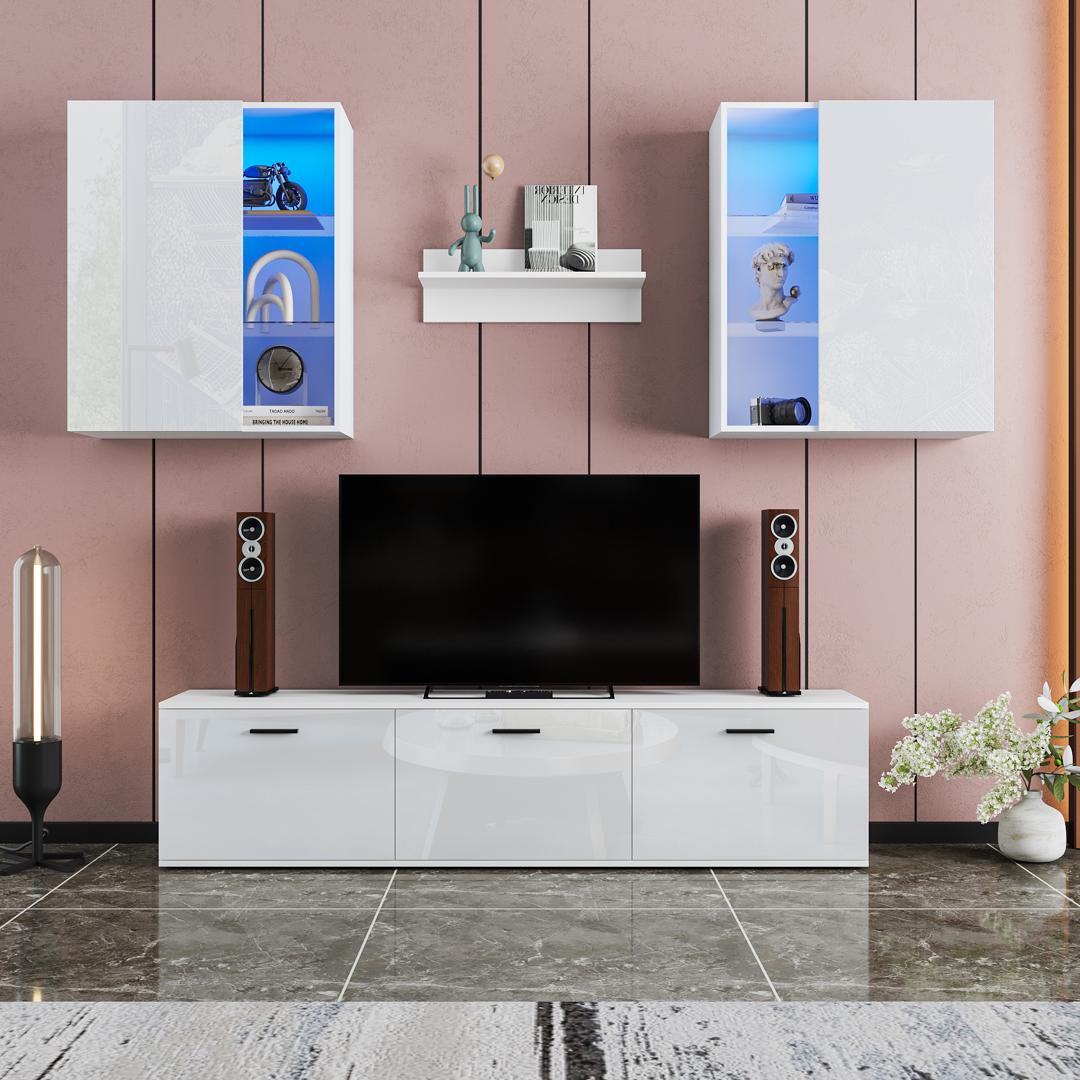 Afridiscount's tweet photo. Donnez un nouveau look à votre salon avec ce meuble TV moderne blanc avec LED 
Élégant, lumineux et très tendance, il transforme instantanément votre intérieur.
🚚 Livraison et montage gratuits
📲 Commandez maintenant par WhatsApp au 771324848
https://t.co/anePqpVf4n https://t.co/j5UWiH0EtW