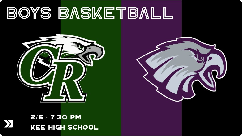 Boys Basketball (Varsity) Game Day! - Check out the event preview for the The Kee High Hawks vs The Clayton Ridge Eagles. It starts at 7:30 PM and is at Kee High School. gobound.com/ia/ihsaa/boysb…