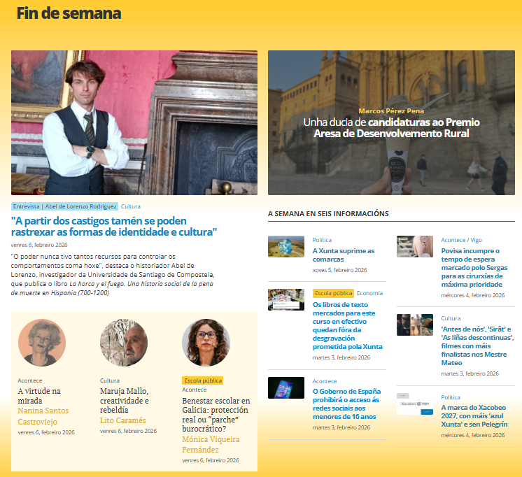 ↪️ Chega a fin de semana 🎉

🗣 Falamos co investigador da USC Abel de Lorenzo Rodríguez

🐄🚜 E debullamos nesta ducia as candidaturas ao Premio Aresa de Desenvolvemento Rural