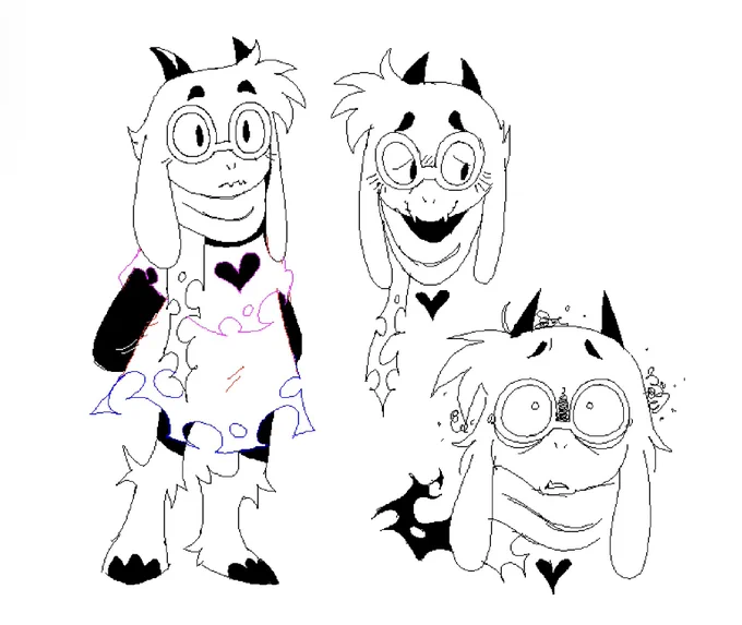 Learning how to draw Ralsei again 