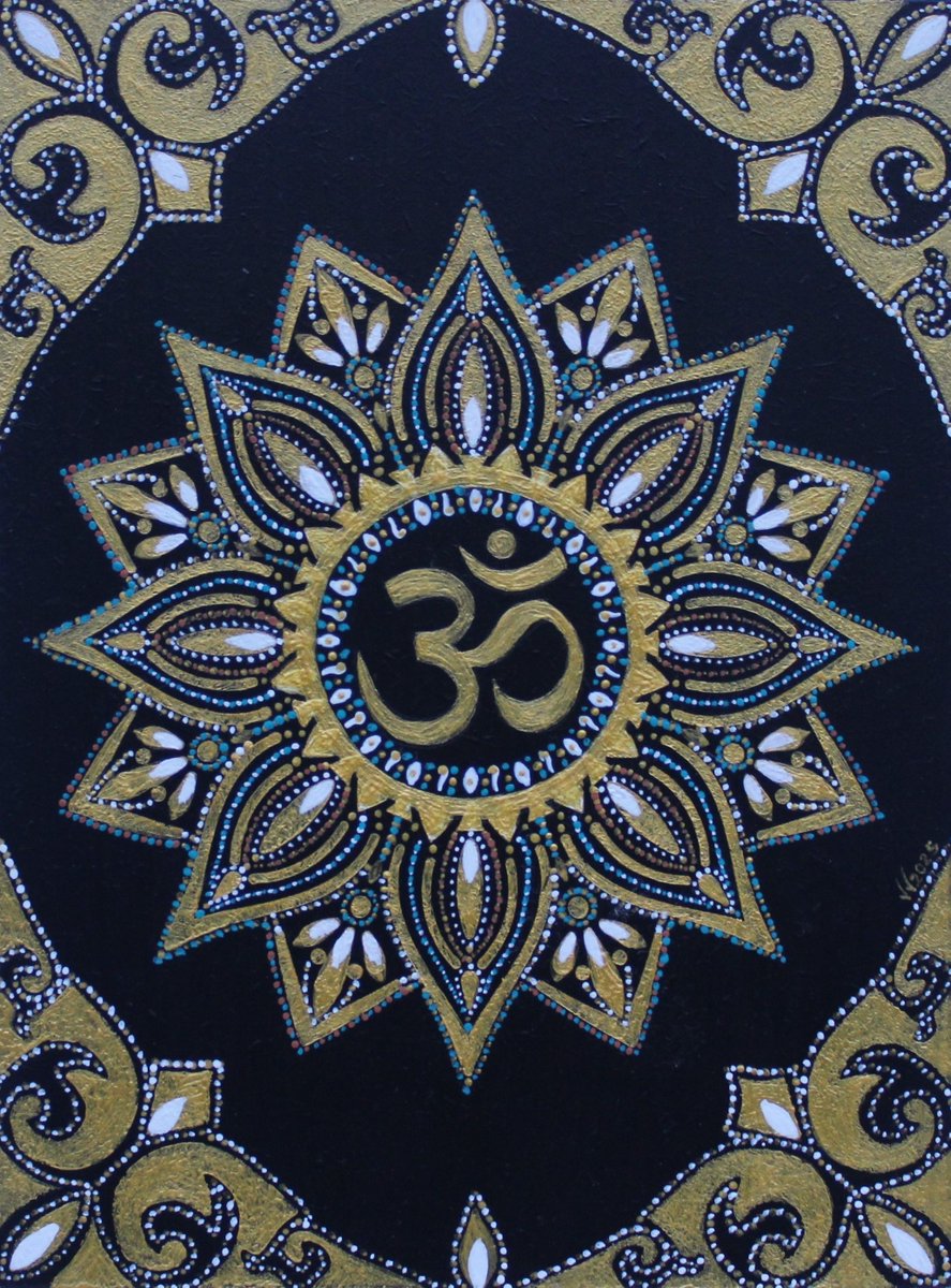 VeronicaValer15's tweet photo. "OM 1" Acrylic on wood, 2026, 20x15.5 cm. https://t.co/GcplJ19v41