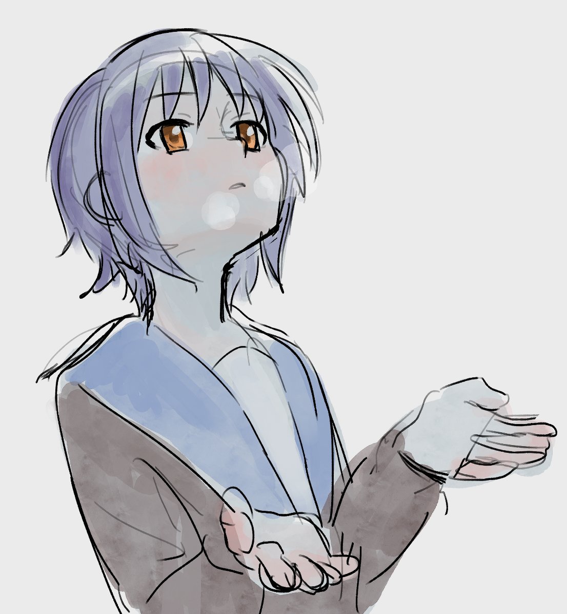 tanaka_yaku's tweet image. 消失見た。（画像はだいぶ前の落書き）
長門愛おしすぎます😭