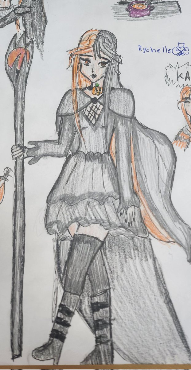 SoulCatArt's tweet photo. Hello everyone!

I understand it's not Halloween anymore But i will continue to make a Halloween comic adventures of my Halloween witch character name rychelle and also her backstory will be revealed as well.

#halloween #originalcharacter #mycharacter #witch #witchoc #october https://t.co/Tmwx0nXsk0