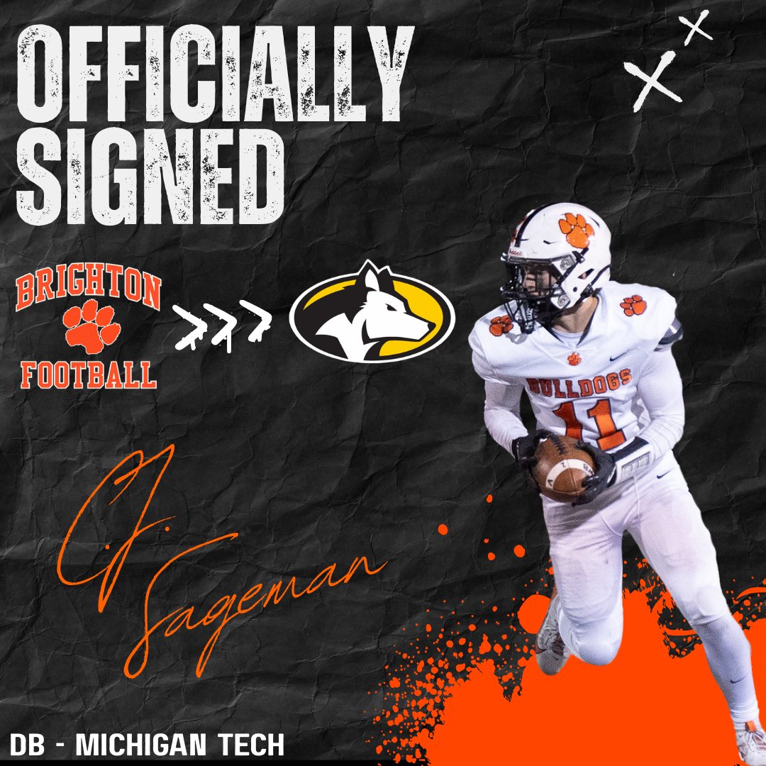 godogs_football's tweet photo. Congratulations to CJ Sageman who has signed with Michigan Tech University! https://t.co/xpIV4kuJTz